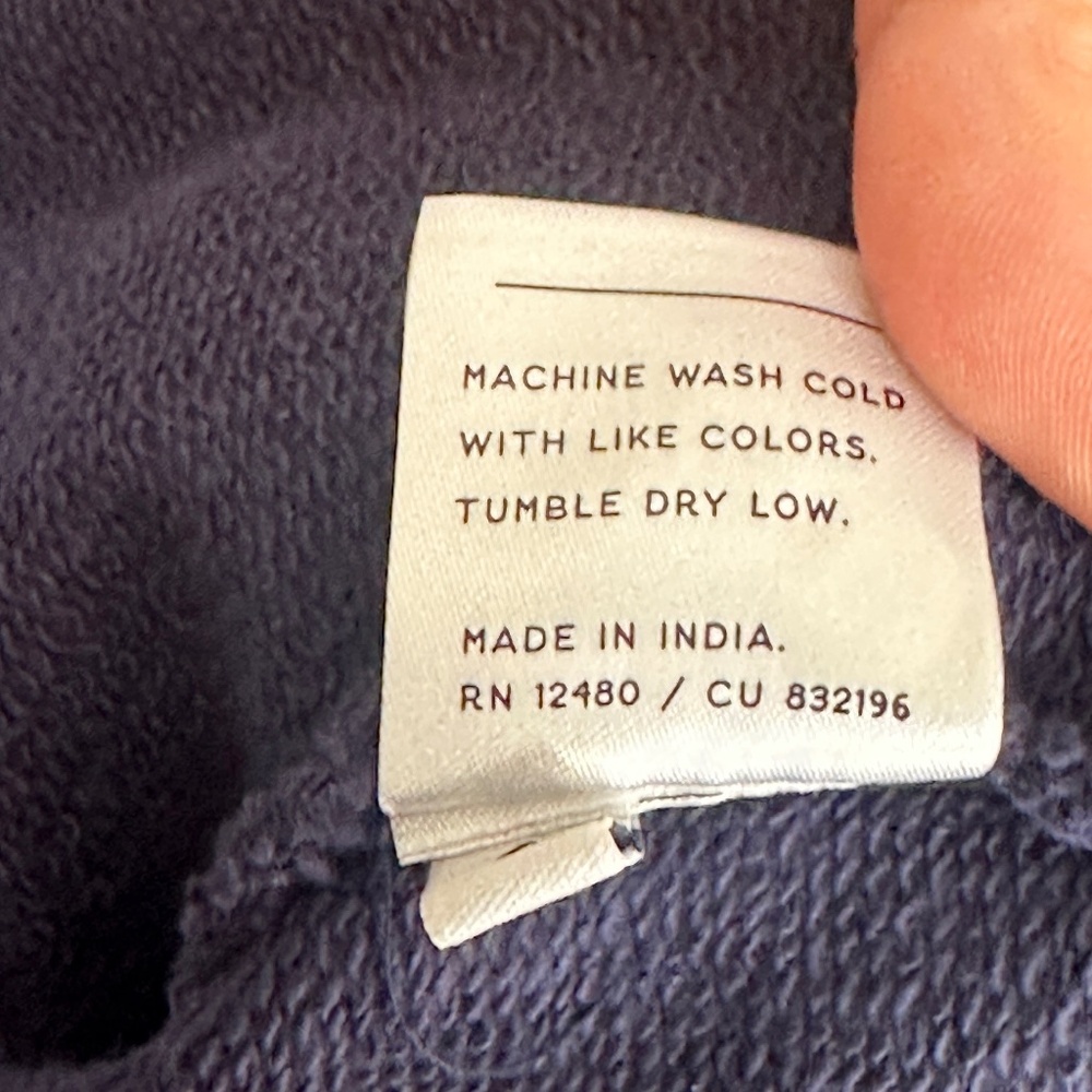 PACT Organic Cotton Cardigan Navy Blue Size Small Women's Button Front - Picture 6 of 6